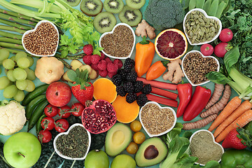 Image showing Health Food for a Healthy Heart