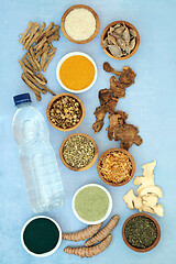 Image showing Herbal Medicine to Treat Irritable Bowel Syndrome.