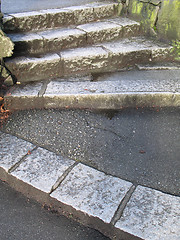 Image showing old stone steps