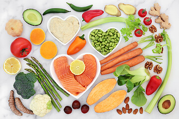 Image showing Healthy Heart Food for Fitness and Vitality 
