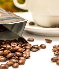 Image showing Coffee Beans Indicates Hot Drink And Barista