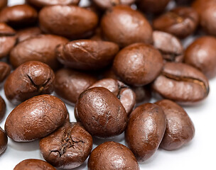 Image showing Coffee Beans Represents Hot Drink And Beverage  