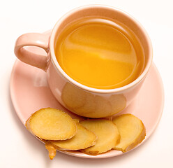 Image showing Ginger Tea Cup Indicates Spices Organic And Drinks 