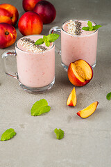 Image showing Fresh homemade smoothie