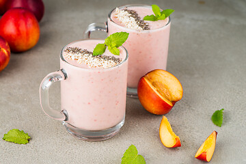 Image showing Fresh homemade smoothie