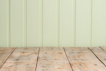 Image showing Wooden table top