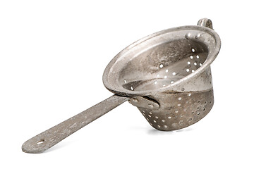 Image showing Old metal colander 