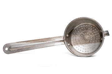 Image showing Old metal colander 