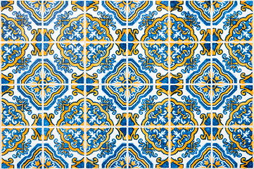 Image showing Portuguese glazed tiles