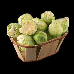 Image showing Fresh brussels sprouts