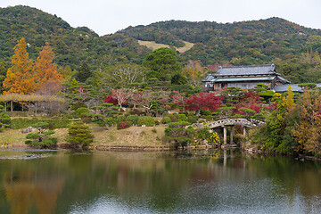 Image showing Autumn park in Japan