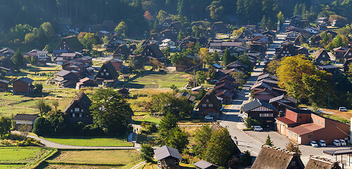 Image showing Traditional Shirakawago old village