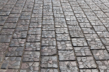 Image showing Stone-paved road