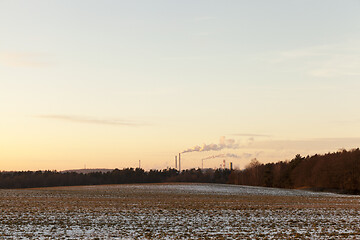 Image showing Smoke from the pipes