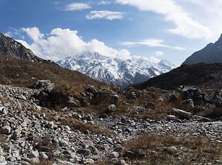 Image showing Scenic view of Himalaya mountain in Nepal