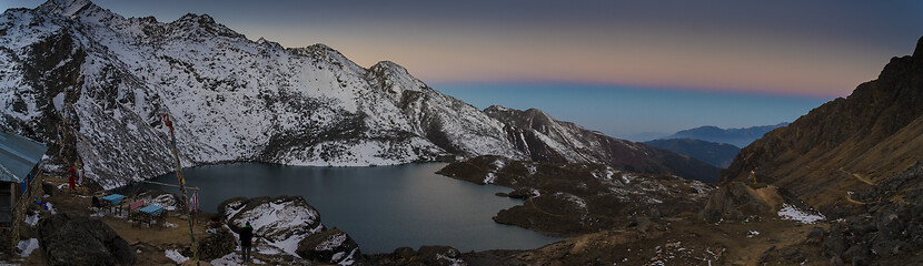 Image showing Gosaikunda lakes in Nepal trekking tourism