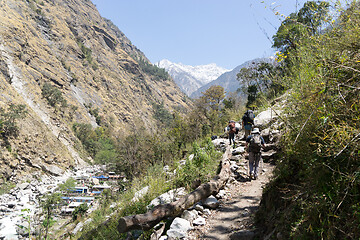Image showing Nepal trekking in Langtang valley