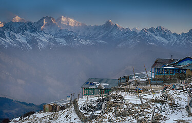 Image showing Mountain lodge in Nepal