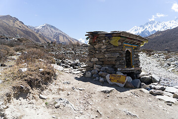 Image showing Langtand valley trekking mountain in Nepal 