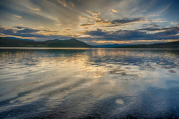 Image showing Romantic lake landscape in europe