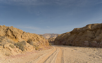 Image showing Travel in Israel negev desert landscape