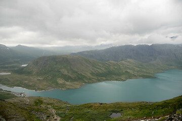 Image showing Mountain hiking in Norway