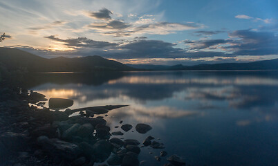 Image showing Romantic lake landscape in europe