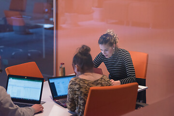 Image showing startup Businesswomen Working With laptop in creative office