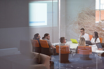 Image showing Startup business team at a meeting