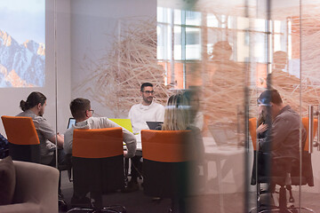 Image showing Startup business team at a meeting