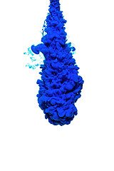 Image showing abstract formed by color dissolving in water