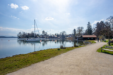 Image showing boat house Starnberg lake