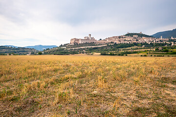 Image showing Assisi in Italy Umbria at the evening