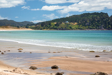 Image showing hot springs beach New Zealand Coromandel