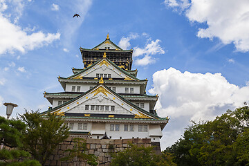 Image showing Osaka Castle in Osaka, Famous Place in Japan