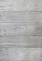 Image showing White grunge wood texture background with dents and cracks