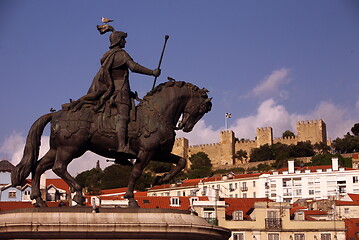 Image showing EUROPE PORTUGAL LISBON BAIXA CASTELO