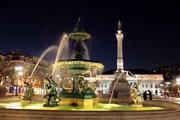 Image showing EUROPE PORTUGAL LISBON ROSSIO SQUARE