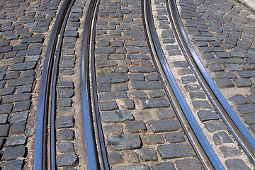 Image showing EUROPE PORTUGAL LISBON TRANSPORT FUNICULAR TRAIN