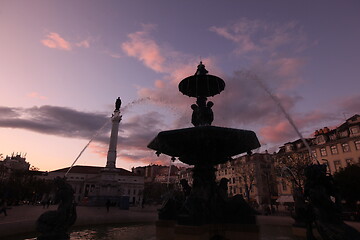 Image showing EUROPE PORTUGAL LISBON ROSSIO SQUARE