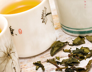 Image showing Refreshing Japanese Tea Means Break Time And Breaktime 