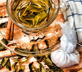 Image showing Green China Tea Means Health Orient And Healthy 
