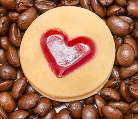 Image showing Cup Of Coffee Shows Beverage Aromatic And Bean 