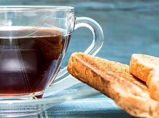 Image showing Breakfast In Bed Represents Meal Time And Beverages 