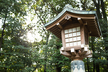 Image showing lantern in Japanese temple