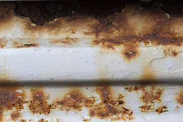 Image showing Rusty metal, close-up