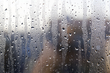 Image showing water drops on glass