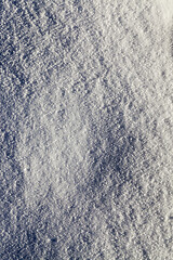 Image showing land covered with snow close-up