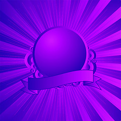 Image showing modern shield purple