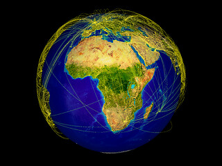 Image showing Africa on Earth from space